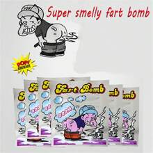 20 piezas de bromas de bombas apestosas divertidas para el Día de los Inocentes, regalos de broma extremadamente apestosos, juguetes de broma de bolsa de gases para amigos, fiestas y reuniones - Multicolor - Ver 1