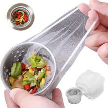 30/100/200/500 件/套 厨房水槽过滤袋，用于收集食物残渣和残余垃圾，适用于各种尺寸的水槽排水过滤器，可用于厨房水槽、浴室水槽、洗衣池、地漏和淋浴排水口 - 彩色 - 查看 2
