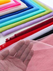 1 件柔软六角形网眼薄纱面料、婚礼派对装饰用品和 DIY 服装材料 - 彩色 - 查看 3
