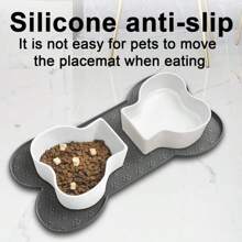 Pet Feeding Mat Silicone Dog Food Mat Anti-Slip And Waterproof Dog Bowl Mat, Thickened Dog And Cat Mat For Food And Water