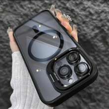 Shockproof Kickstand Heavy Duty Clear CaseCompatible With IPhone 16 15 14 Plus 13 Pro 12 11 ProMaxCompatible With MagSafe Cover +Camera Lens Protector