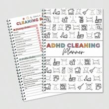 ADHD Cleaning Planner ,Home Cleaning Schedule,Weekly,Monthly,Yearly Cleaning Checklist,Declutter,Family Chore Chart,School Supplies,Back To School