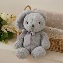 Muñeco de peluche de conejo de dibujos animados, linda decoración de habitación, lindo y suave regalo de cumpleaños para adultos - Gris - Ver 6