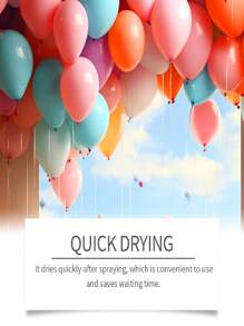 100ml Balloon Sheen Spray, It Enhances The Ambience Of Balloons And Has A Long-Lasting Effect, Creating A Textured Spray. The Balloon Spray Enhances The Sheen Of Balloons For A Long-Lasting Effect.