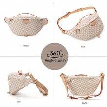 Women's Crossbody Bag & Fanny Pack, Fashion Windmill Pattern Large Capacity Waist Bag, Multi-Purpose For Daily, Outdoor Cycling, Travel, Cashier Use, Suitable For Men And Women