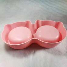 2-In-1 Plastic Cat Lover And Cat Mom Love & Dog Lover And Dog Mom Love Feeding/Drinking Bowls, Neck-Protecting Cat/Dog Lover Gift And Dog/Cat Mom Love Pet Bowls