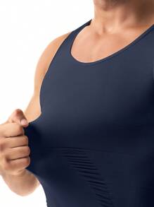 Men's Chest Compression Shirt Shapewear Slimming Body Shaper Gynecomastia Compression Belly Tummy Control Seamless Undershirts Shaping Abdomen Vest Underwear Tank Top