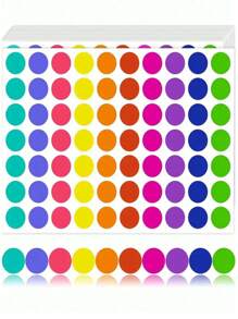 Juego de 700 etiquetas de codificación de colores redondas, 10 colores de etiquetas de puntos circulares, suministros de oficina para estudiantes y maestros, etiquetas de canasta, pegatinas para maestros, recompensas para el aula, pegatinas surtidas, pegatinas para maestros, pegatinas de puntos