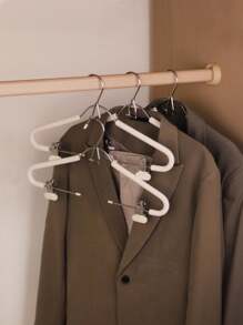 1 Set Seamless Multipurpose Pants Hanger, Non-Slip Suit, Dress, Skirt Hanger Set