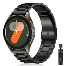 18 毫米 20 毫米 22 毫米不锈钢表带，适用于三星 Galaxy Watch 7/6/5/4/3 40 毫米 44 毫米、S3、Active2、Watch GT4、GT5、GT2