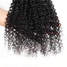 12A Braziliaanse Afro Kinky Krullend Haar Weefbundels 100% Menselijk Haar Natuurlijk Zwart Krullend Haarverlenging Water Diep Remy Dubbele Weft