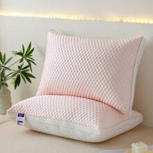 1pc Deluxe Hotel Quality Pillow, Suitable For All 4 Seasons, With Soft & Comfortable Filling, Designed For Multi-Purpose Use For Adults