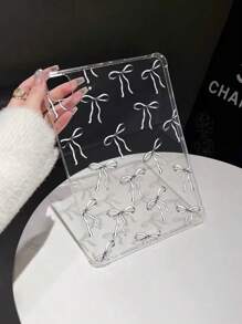 Etui ochronne Bowknot Painted IP Transparent Full Screen Soft Shell do iPada Pro 11", iPada Air 5 10,9", iPada 10 10,2", iPada Mini 6,5" - proste, stylowe, odporne na upadki i zginanie wzornictwo