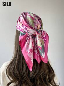 1 Nowość Modne 70cm Damskie Satynowe Uniwersalne Akcesoria Do Codziennego Użytku, Odpowiednie Na Wszystkie Pory Roku, Bandanatop Jedwabna Chustka Jedwabna Bandana,