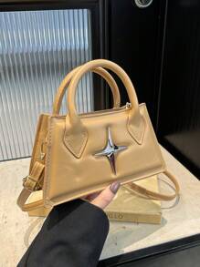 1pc This Year's Popular Hot Girl Sweet Cool Handbag Simple And Stylish Shoulder Crossbody Small Square Bag, Korean Style Versatile, Shoulder Straps Casual And Comfortable, Versatile And Not Picky, Suitable For Girls' Daily Shopping And Travel Use