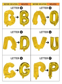1 个 16 英寸金色/银色/蓝色/粉色/香槟色/渐变色数字字母 PE 气球，A-Z 0-9 生日派对装饰气球，活动场景布置道具派对装饰组件气球道具，圣诞节 - 藍色 - 查看 8