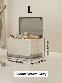 1pc Storage Box Household Artifact Large Capacity Toy Sorting Storage Box Cover Folding Student Book Storage Cabinet Basket