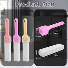 6 件装带手柄浮石马桶清洁剂，浴室清洁剂，强力硬水污渍去除剂，适用于厕所、浴室、家庭、厨房、游泳池、水槽 - 彩色 - 查看 2