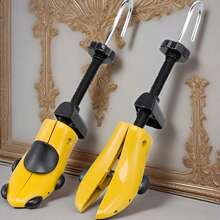 1 件可调节多功能鞋撑 - 男女皆宜，长度和宽度可调，防止折痕和变形，适用于运动鞋、合成皮革、休闲鞋 - 黃色 - 查看 2