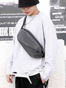 Men's High-End Capacity Lightweight Luxury Casual Crossbody Bag, Water-Resistant Shoulder Messenger Bag, Suitable For Teen Summer Casual Outdoor Athletic Or Vacation Travel Or Graduation Gifts Or Birthday Dress Accessories