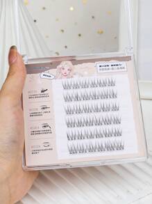 36 einzelne Büschel, Länge 11 mm, Dicke 0,07 mm, C-Curl, Fischschwanz-Design, Länge 11 mm, DIY gepfropfte Wimpern, einzelne Wimpernbüschel, natürliches Aussehen, handgefertigt, Wimpernbüschel, einzelne Kunstwimpern, Wispies, langanhaltend, Geschenk für Frauen & Mädchen, Manga-Wimpern, natürliche Büschel-Wimpern, Wimpernbüschel, einzelne Wimpern, Wimpern, Kunstwimpern - C - Übersicht 7