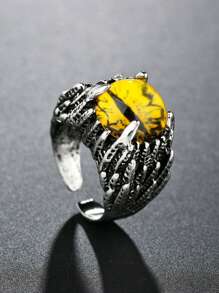 1 pieza Anillo de ojo de diablo de moda y único para mujeres - aojo - Ver 2