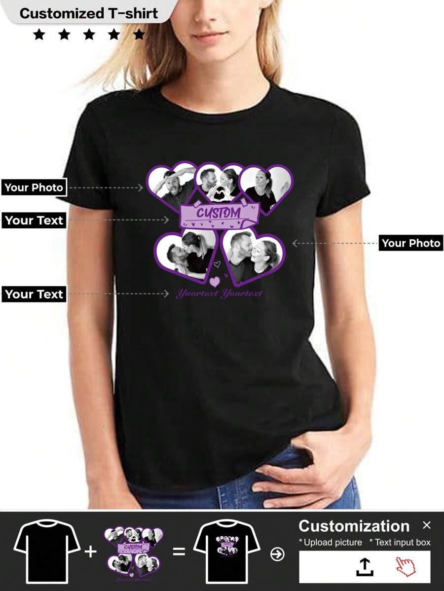 定制女式 T 恤 你漂亮，他丑陋，你天鹅他青蛙箭头衬衫，有趣的模因，时尚模因，你天鹅他青蛙 T 恤，女朋友礼物，男人像出租车，一去不复返，下一个来 - 黑色 - 查看 1