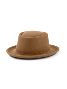 1pc Plain Casual Bohemian Polyester Fiber Round Crown Casual Cap, , Versatile For Commuting, All Season - Bowler Hat - View 7