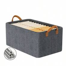 Tidy Clothes Storage Box Underwear And Trousers Grid Drawer Multipurpose Foldable Gray Color - Grey - View 9