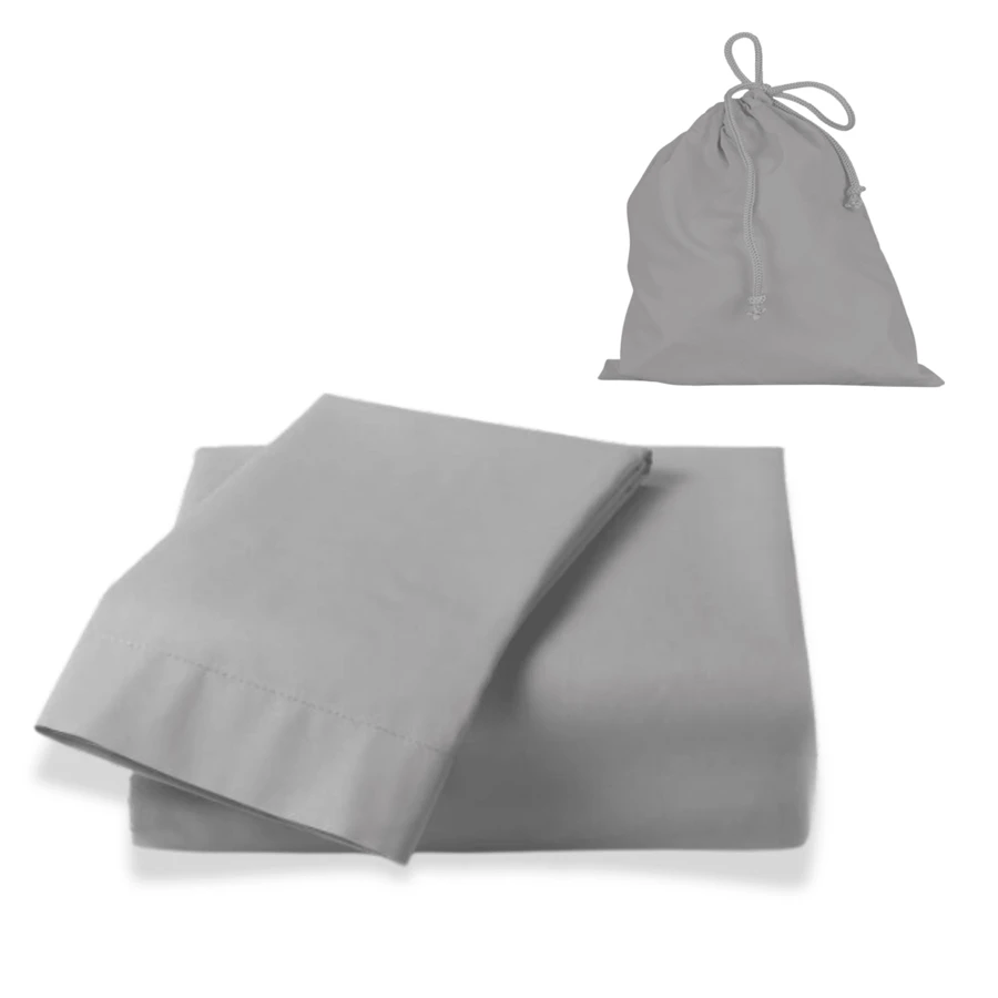Single Fitted Sheet And 1 Cotton-Touch Microfiber Pillowcase - Dark Grey - View 1