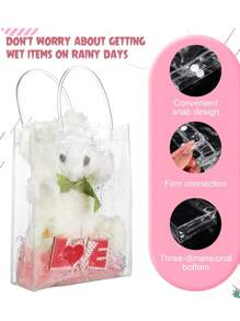 PVC Tote Bag For Women - Waterproof, Lightweight, Shopping Bag With Reinforced Handles - Great For Travel, Fitness, Beach And Everyday Use , Perfect For Shopping, Travel, Fitness Or Beach Outings. - Multicolor - View 2