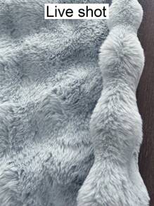 1 pieza Alfombra redonda de felpa con burbujas de estilo nórdico de color gris, suave, que no suelta pelusa, fácil de limpiar, adecuada para dormitorio, sala de estar, decoración del hogar y para todas las estaciones