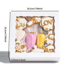 10 件白色烘焙盒蛋糕盒糕点盒带窗口，可装饼干、甜甜圈、巧克力草莓和派、派对装饰、礼品盒、单身派对、婚礼、单身女郎、新娘、派对装饰生日、伴娘求婚礼物、婚礼装饰、新娘送礼会、婚礼、包、生日、伴娘包、新娘礼物、新娘礼物、生日、礼品袋、礼品袋、派对回礼袋、款待袋、透明派对袋、派对回礼、生日袋、包装返校情人节 - 白色 - 查看 8