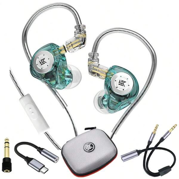 KZ KZ EDX PRO Dynamische HIFI-Ohrhörer mit Mikrofon und Inline-Bedienfeldern für Smartphones, Computer und Gaming, geeignet für Sport und Musik
