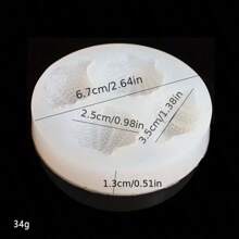 1 pieza Molde de silicona con forma de concha marina