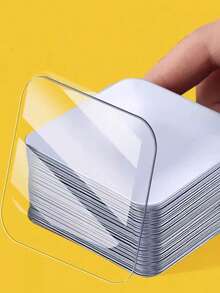 10/20/50 Stücke Schmerzfreies transparentes doppelseitiges Klebeband, starke klebrige Multi-Funktions-Dekor rutschfeste Nano-Doppelklebebandstreifen - Transparente Farbe - Übersicht 1