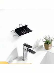 39-8in Multi Specification Optional Non Perforated Stainless Steel Shower Rack, Metal Kitchen Wall Mounted Storage Rack, Bathroom Countertop Storage Rack, Metal Storage Rack Suitable For Bathroom And Kitchen Storage - Multicolor - View 8