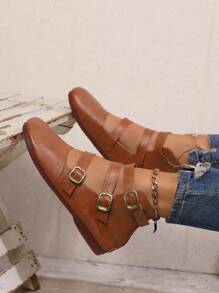 Nuevos zapatos cómodos de punta redonda tipo Mary Jane negros, mocasines planos casuales vintage dulces con hebilla