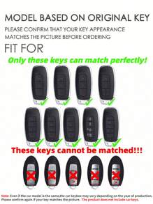 1 szt. TPU Car Smart Key Cover Shell, pasuje do modeli Nissan Pathfinder Rogue Kicks, wygodny w dotyku, chroniący Twoje klucze