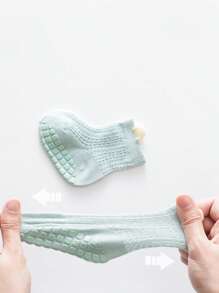6 Pairs Of Spring And Summer Anti Slip Socks For Infants Aged 0-3, Mesh Socks