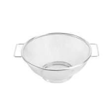 3pcs/Set, Stainless Steel Drain Basket, Metal Colanders With Handle, Fine Mesh Colander, Colander Strainer For Kitchen Pasta, Vegetable, Rice, Fruit, Food, Kitchen Rice Washing Basin, Kitchen Accessories - Silver - View 6