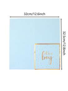 20pcs It's A Boy Napkins Disposable Baby Shower Napkins For Boy Baby Shower Paper Beverage Napkins Baby Boy Shower Party Decorations For Gender Reveal
