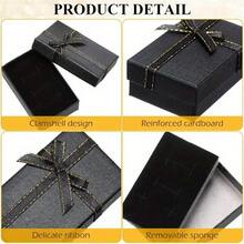 Compact & Elegant Jewelry Gift Box, Suitable For Rings, Necklaces, Earrings And Bracelets, Surprise Christmas Gift Box, Wholesale Packaging, Comes With Bow, Ombre Design, Lidded, Ideal For Office And Home Use