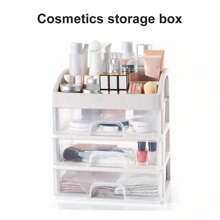 NetHong Desktop 4 Tier Makeup Case Holder Drawers Cosmetic Organizer Jewelry Storage Box - White - View 8