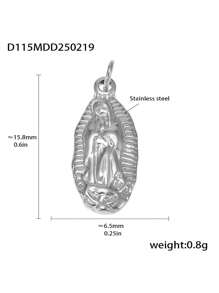 1pc Unique Stainless Steel DIY Pendant, Multiple Designs Available, Suitable As A Creative Gift For Friends