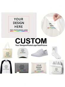 Custom Heat Transfer Stickers - Transform Your Designs Or Photos Into Colorful Iron-On Decals, For DIY T-Shirts, Pillow Decor, And Craft Clothing, Personalized Iron-On Patches, Suitable For T-Shirts, Pillows And Bags, PVC Material,Multi-Functional,Adjustable, ,Ornamental,Reusable,Breathable,Exquisite,Adorable,High-Quality,Modern,Colorful,Cute,Comfortable,Stylish,Soft,Custom,Personalized,Unique,Ideal Gifts For Him,Ideal Gifts For Her,Boyfriend,Girlfriend,Dad,Mom,Family,Friends,Son,Daughter,Office,Tea Room,School,Home,Home Refresh,Customized Stickers,Xmas Decoration,For Housewarming,Chic Design - Multicolor - View 2