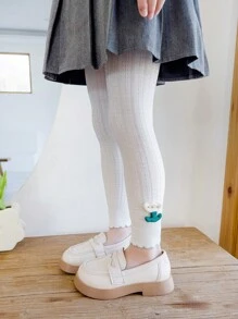 1 pieza Mallas de bebé de unicolor y estampado floral, transpirables