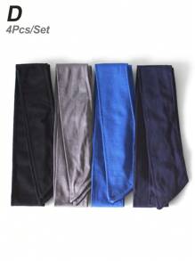 4 Stücke/1 Stück Herren/Damen Outdoor-Sport Radfahren Stirnband mit Knoten, mehrfarbige lange Streamer Haarschmuck für Laufen & Training