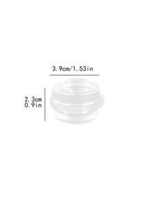 1/2 piezas Tope de puerta de plástico autoadhesivo transparente, amortiguador adecuado para todo tipo de puertas, protección de pared cilíndrica transparente, cuña de puerta silenciosa