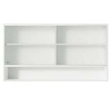 Armario Alto Madesa Glamy 2 Puertas Corredizas De Cristal - Blanco - Ver 2